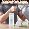 thumbnail image 3 of Homelife Protein Powder Cup Pill Box 70ml Leakproof Protein Powder Container Funnel Design Portable Supplement Cup for Workout Travel, 3 of 13