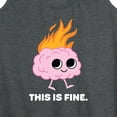 thumbnail image 3 of Instant Message - This Is Fine Brain Fire - Women's Racerback Tank Top, 3 of 6