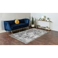 thumbnail image 4 of Unique Loom 3134093 8 x 10 ft. Salle Garnier Sofia Rectangular Rug, Gray, 4 of 5