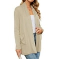 thumbnail image 3 of Shine Up Cardigan for Women Long Sleeve Lightweight Tops Casual Open Front Cardigans with Pockets, 3 of 8