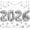 Silver 2026, variant on 2026 Happy New Year Balloons - 42 Inch Large Rose Gold Foil Number Set (2,0,2,6) - Ideal for New Year's Eve Party Supplies, NYE Decorations & 2026 Graduation