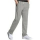 thumbnail image 2 of Pantalones largos para hombre, moda informal, lisos, con bolsillos, cintura con cordón, rectos, de poliéster, 2 of 6