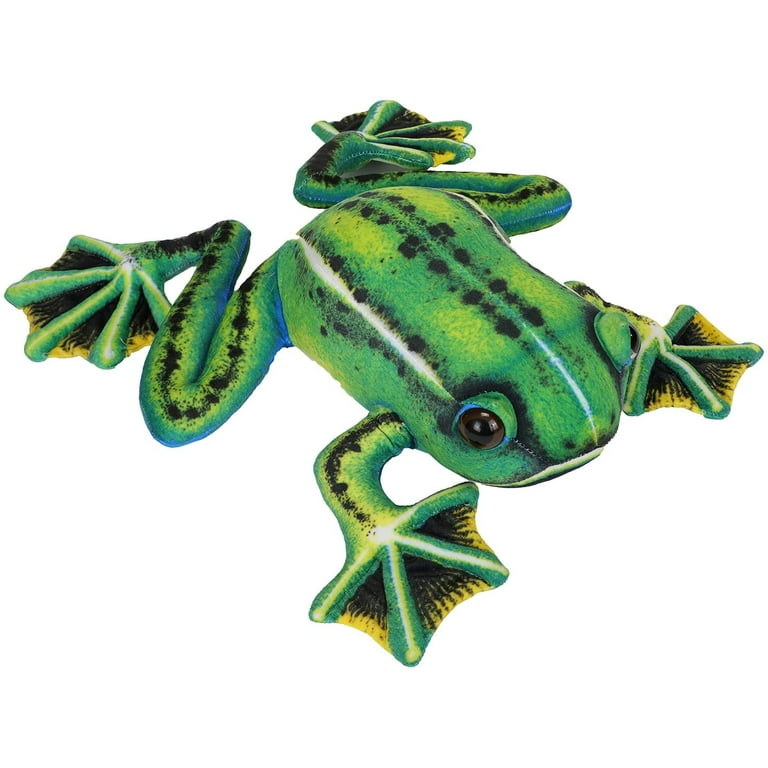 Realistic Frog Stuffed Animal, Soft Frog Plush Toy, Lifelike
