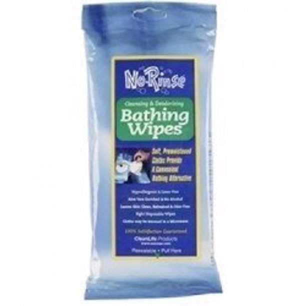 No Rinse Bath Wipe, Soft Pack, Aloe / Lanolin Scented, 01000 Pack of