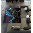 thumbnail image 1 of DEYOU Monster Godzilla Pattern Area Rugs 6 x 9ft Floor Carpet Mat for Living Dinning Room Bedroom Kitchen Hallway Office Decor, 1 of 6