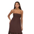 thumbnail image 2 of Forever 21 Women’s Maxi Dress with Lace Yoke Detail, Sleeveless Tiered Flowy Long Dress for Vacation and Casual Summer Styling, XS-XL, 2 of 6