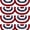 1.5*3Ft 8 Pack, variant on Cruynt 1.5x3Ft American Pleated Fan Flag Width Approx 90cm - US Patriotic Half Fan Bunting Flag 8 PACK