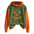 thumbnail image 1 of NMMUED Vêtements d'Halloween pour Femmes, Chandails à Capuchon pour Femmes à Enfiler, Tenues d'Halloween pour Femmes, Tenues d'Automne pour Femmes, Chandails à Capuchon d'Halloween pour Femmes, Chandails à Capuchon Graphiques, Vert G, 1 of 3