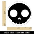 thumbnail image 2 of Witty Skull Icon Self-Inking Rubber Stamp Ink Stamper - Dry Pad (No Ink) - Mini 1/2 Inch, 2 of 7