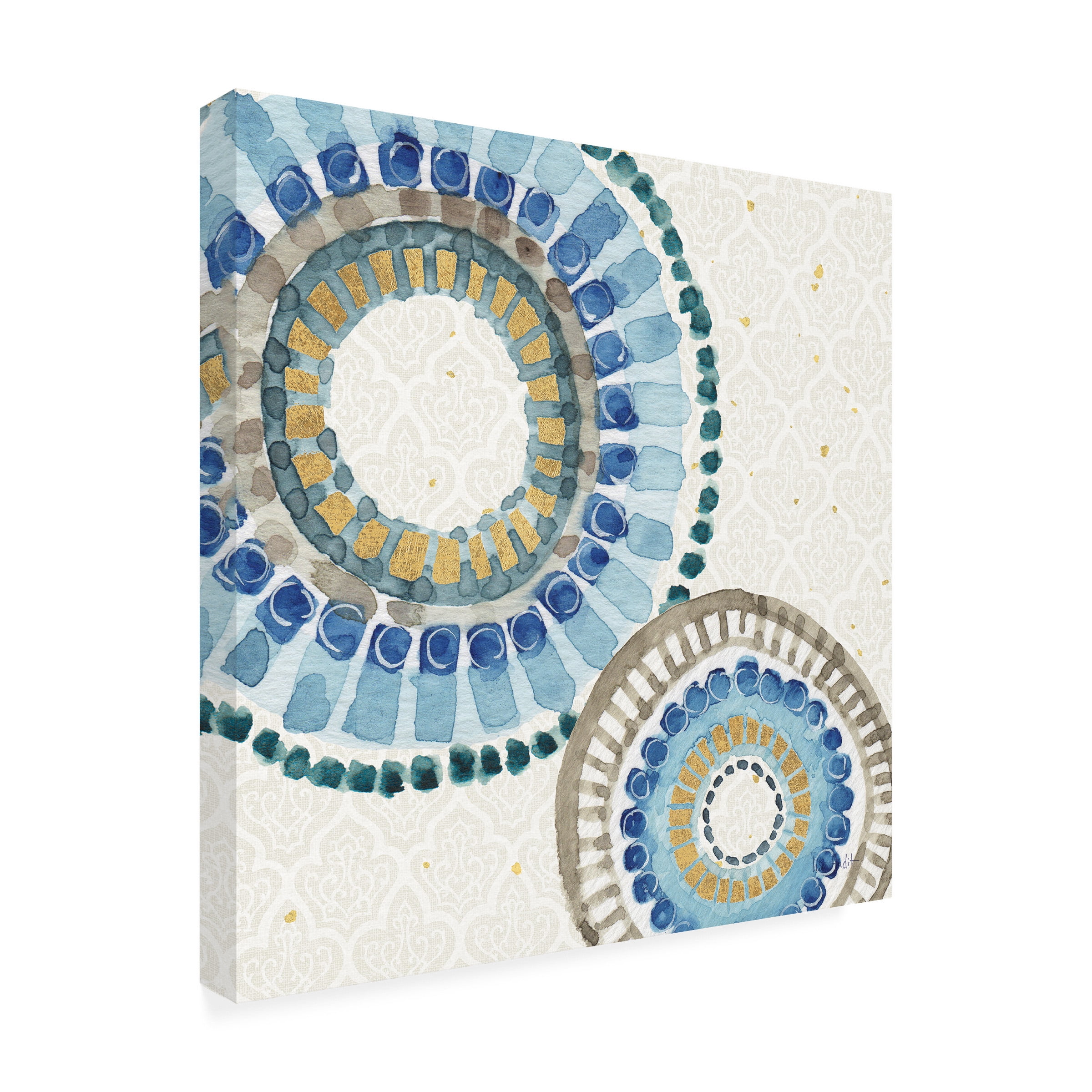 Trademark Fine Art "Indigold XVI" Canvas Art by Lisa Audit