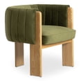 thumbnail image 2 of Moe's Home Collection Sofi Accent Chair Truly Olive Fabric Chairs, 2 of 5