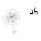 thumbnail image 1 of Reloj De Pared Acrílico Con Grandes Números Arábigos Y Estatua De Ciervo Negro, Figura De Reno De Resina Para Cocina, Estudio, Sala De Estar, Decoración De Granja., 1 of 8