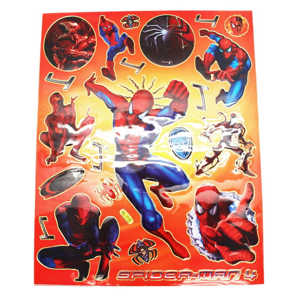 Spiderman 4 Spidey Sense Assorted Spiderman Sticker Collection (22