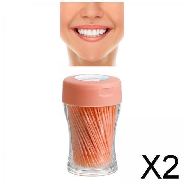 Palillos de dientes de doble cabeza,Palillos de dientes de doble cabeza Palillos dentales 2 piezas