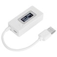 thumbnail image 2 of Pantalla LCD retroiluminación USB Detector amperímetro voltímetro capacidad de carga probador medidor 4-30 V blanco, 2 of 8