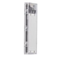 thumbnail image 4 of Adaptador de disco duro externo Bling Bling 10 Gbps transparente NVME M.2 a USB 3.1 Gen2 tipo C Estuche convertidor plateado, 4 of 12