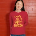 thumbnail image 4 of Country Girl Rodeo Women's Long Sleeve T-shirt Vintage Cowgirl, 4 of 7