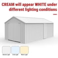 thumbnail image 7 of Chery Industrial 12FT x 20FT Single Garage Metal Shed – Heavy-Duty Double Door Outdoor Storage Unit for Vehicles, Tools & Equipment, 7 of 7