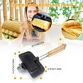 thumbnail image 6 of 2026 New Hot Dog Pocket Maker, Japanese Sandwich Maker, Nonstick Sandwich Maker Flip Grill Pan, Double-Sided Removable Sandwich Baking Pan for Quick Breakfast & camping, 6 of 8