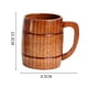 thumbnail image 2 of Jarra de cerveza de madera, jarra de cerveza de madera natural, jarra de café, taza para beber de gran capacidad, jarra clásica con asa de madera, regalo de boda, 2 of 5