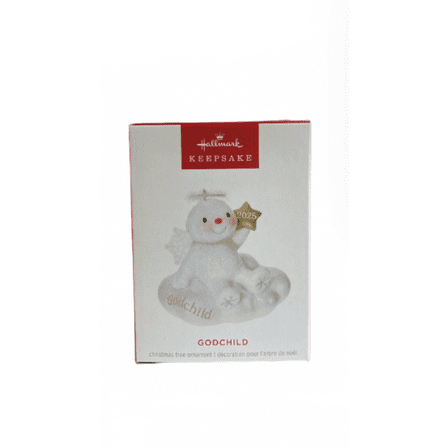 Hallmark 2025 Keepsake Godchild Snow Angel Christmas Ornament New with Box