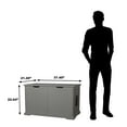 thumbnail image 2 of Merry Products Pet Cat Washroom Storage Bench with Removable Wall, Gray, 2 of 7