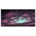 thumbnail image 2 of Purple Fractal Flower - Modern Floral Canvas Art Print, 2 of 3