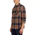 thumbnail image 2 of Chaps Men's Knit Flannel Shirt, Brown, L, 2 of 6