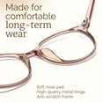 thumbnail image 3 of Gafas de bloqueo de luz azul con monturas redondas transparentes, 3 of 9