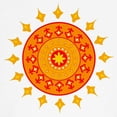 thumbnail image 3 of CafePress - Sun Chakra Ringer T - 100% Cotton Ringed T-Shirt, 3 of 4