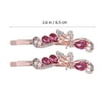 thumbnail image 5 of SHOWERORO 2PCS Fancy Barrettes for Women's Hair Alloy Decorative Accessory Pink, 5 of 5