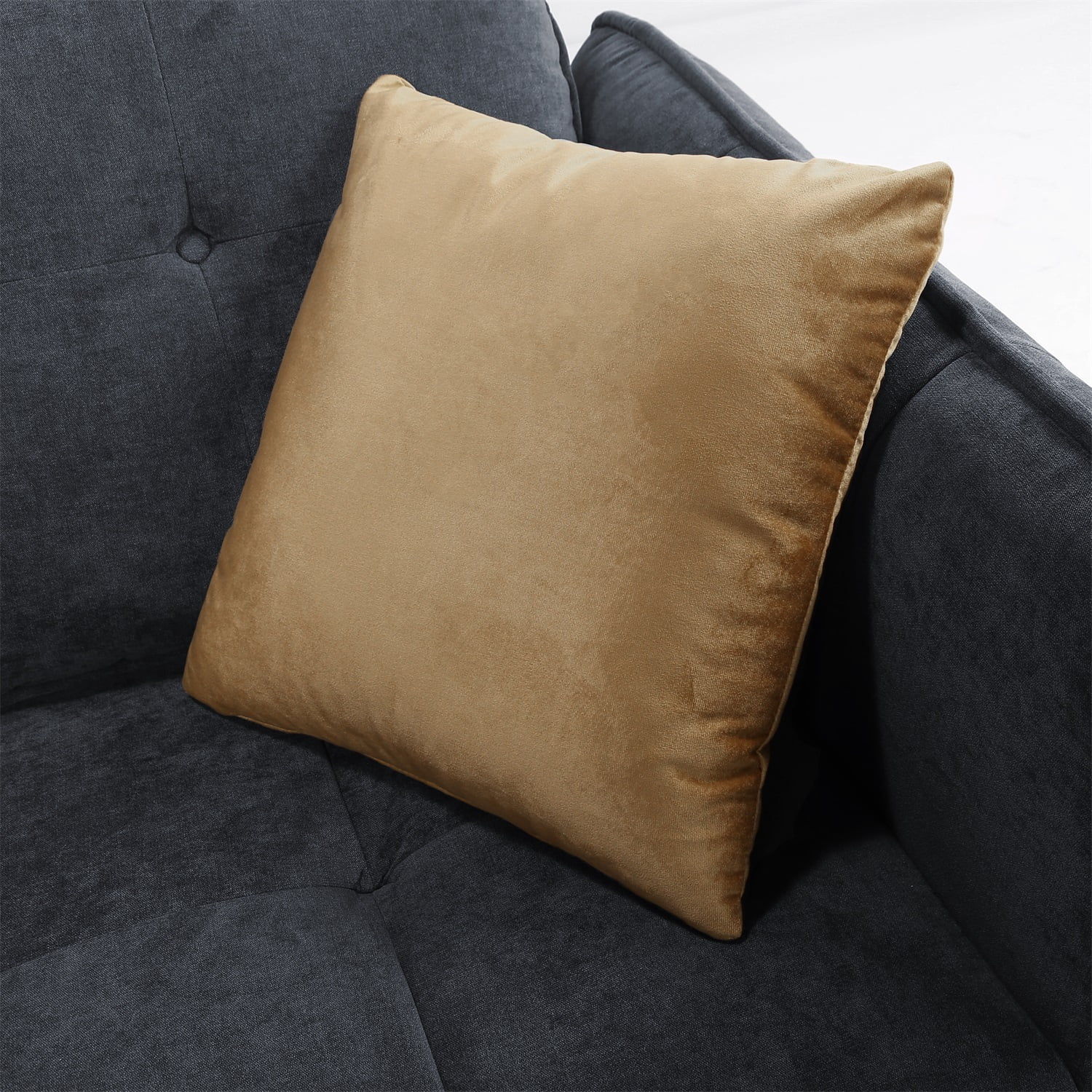 Kadyn 2-Seater Fabric Sofa Couch, Modern Loveseat Sofa with Pillow, Upholstered Linen Fabric Sofa for Living Room, Dark Gray Kadyn 2-Seater Fabric Sofa Couch, Modern Loveseat Sofa with Pillow, Upholstered Linen Fabric Sofa for Living Room, Dark Gray