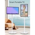 thumbnail image 3 of 24 Inch Portable Monitor, Smart Touch Screen TV with Built in Battery, High Definition LCD Screen, Floor Standing Display Screen for Home, 3 of 7