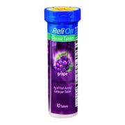 (4 pack) (4 Pack) Relion Grape Glucose Tablets, 10 Ct