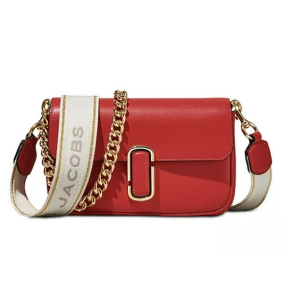 Marc Jacobs Women's The J Marc Shoulder Leather Bag (True Red)