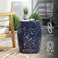 thumbnail image 2 of GDF Studio Holt Outdoor Metal Side Table, Navy Blue, 2 of 9