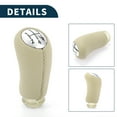 thumbnail image 5 of Unique Bargains Gear Shift Knob 5 Speed Manual Gearbox Stick Shifter Lever Knob for Renault Clio III 05-09 Plastic Beige, 5 of 6