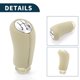 thumbnail image 5 of Pomo de cambio de marchas Unique Bargains 5 velocidades para Renault Clio III 05-09 plástico beige, 5 of 6