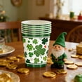 thumbnail image 5 of TanSiDing 48pcs St. Patrick's Day Party Supplies Disposable Tableware Set - Shamrock Themed Plates Cups Napkins for Irish Holiday Celebration, Festive Green Decor, Dinnerware Essentials, 5 of 6