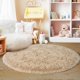thumbnail image 3 of Alfombra Quntue Beige Ultra Suave y Esponjosa 150x150 cm para Dormitorio, 3 of 9