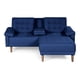 thumbnail image 2 of Sofá Cama Modular Reversible Makora Praia Lino Azul con Portavasos, 2 of 9