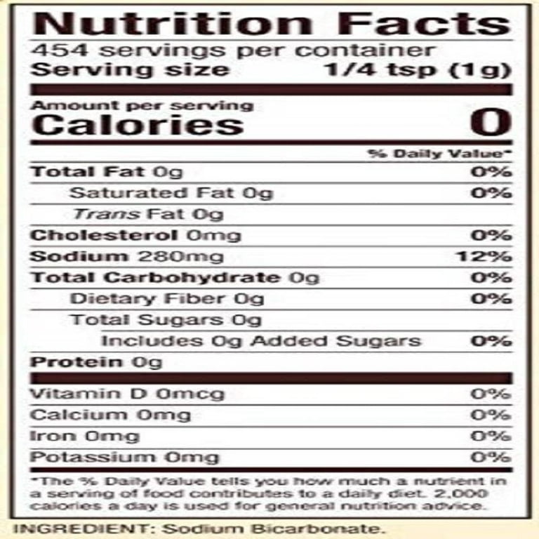 Bob's Red Mill, Double Acting Baking Soda, Shelf Stable 14 oz Plastic Bag