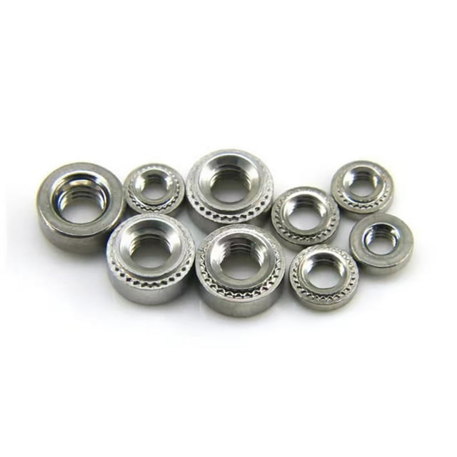 Ruiboury Écrou Auto-Agrippant en Acier Inoxydable CLS M4 M5 M6 M8 Rivet à Insert Galvanisé Matériel Industriel Press-Fit M4-0 1ensemble