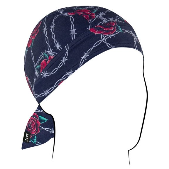Zan Headgear Sportflex Flydanna Headwrap Barbed Wire Roses