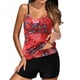 thumbnail image 1 of Conjunto de tankini con tiras en la espalda con estampado conservador para mujer Trajes de baño de dos piezas Traje de baño OAVQHLG3B Store lin121212, 1 of 4