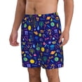 thumbnail image 2 of Salouo Mathematics And Chemistry Pattern Swim Trunks for Men,Men's Hawaiian Bathing Suit Swimsuits Quick Dry Swimming Board Shorts Beach Shorts with Pockets-Small, 2 of 6