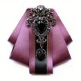 thumbnail image 1 of FNNMNNR 2pcs Men‘s Collar Flower Performance Host Stage Formal Dress, 1 of 6