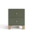 thumbnail image 4 of Storkcraft California 2 Drawer Nightstand, Olive and Driftwood, 4 of 12