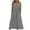 QRH-Gray, variant on Meichang Womens Eyelet Dresses V Neck Button Sleeveless Dresses Solid Color Loose Fit Flowy Midi Dresses Summer Casual Dresses with Pockets Khaki M