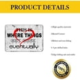 thumbnail image 3 of My Aim Is To Keep This Bathroom Clean Metal Tin Sign for Home Door Office Vintage Funny Bathroom Sign Wall Bath and Restroom Sign 8X12 Inches, 3 of 4